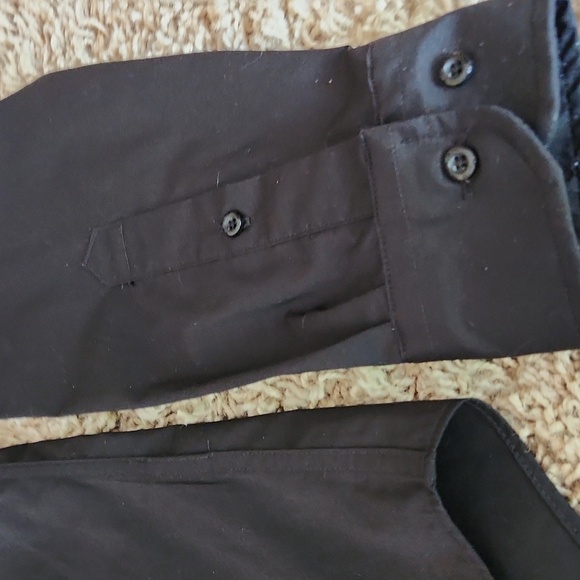 Egara Mens Black Dress Shirt Classic Long-Sleeve Neck Size 15 - Picture 5 of 7